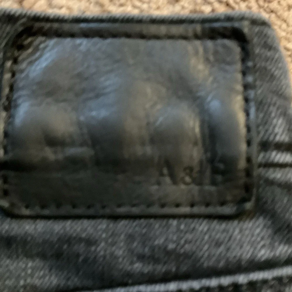 Abercrombie & Fitch Jeans Men 32x30 Black Distressed Stretch Cotton Casual Comfy